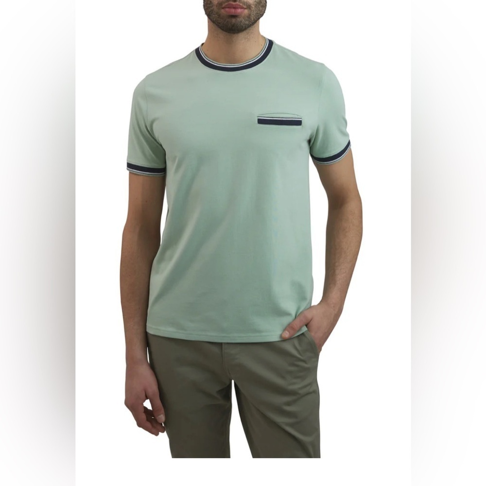Ben Sherman Short-Sleeve Welt Pocket Ringer Tee size Medium